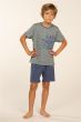 Eskimo Tijs Boys Short Pyjama s/s Grijs