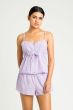 Twinset Open Woven Short Pyjama Purple Rose