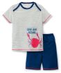 Calida Boys Ocean Short Pyjama s/s Pottery Blue