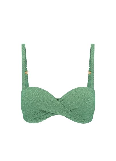 Beachlife Green Shimmer Voorgevormde Bikini Top