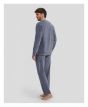 Lohe H Terciopelo Liso Pyjama l/s