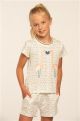 Eskimo Sarita Girls Short Pyjama s/s Wit