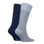 Tommy Hilfiger Men Small Stripe Sock  2P LightBlue