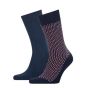 Tommy Hilfiger Men Seasonal Sock 2P Navy Red