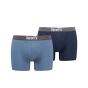 Levi's Offbeat Stripe Boxer Brief 2P Blue Combo